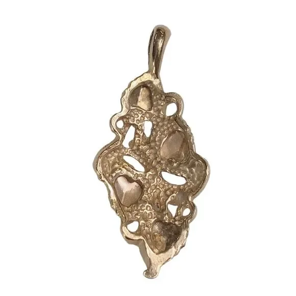 Black Hills Gold 10K Gold + Rose Gold Leaves Vine Pendant - Picture 4 of 4